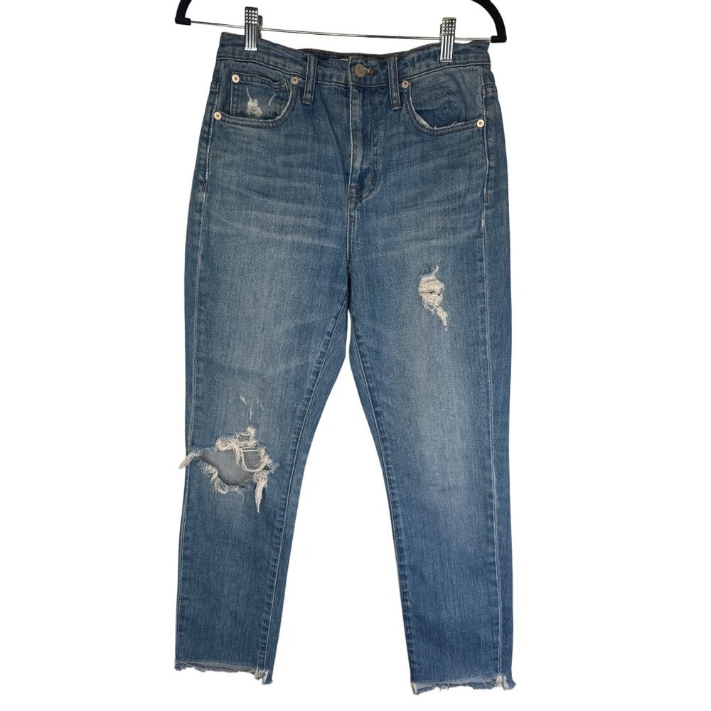 Madewell High-Rise Slim Boyjean 25 Light Blue Denim